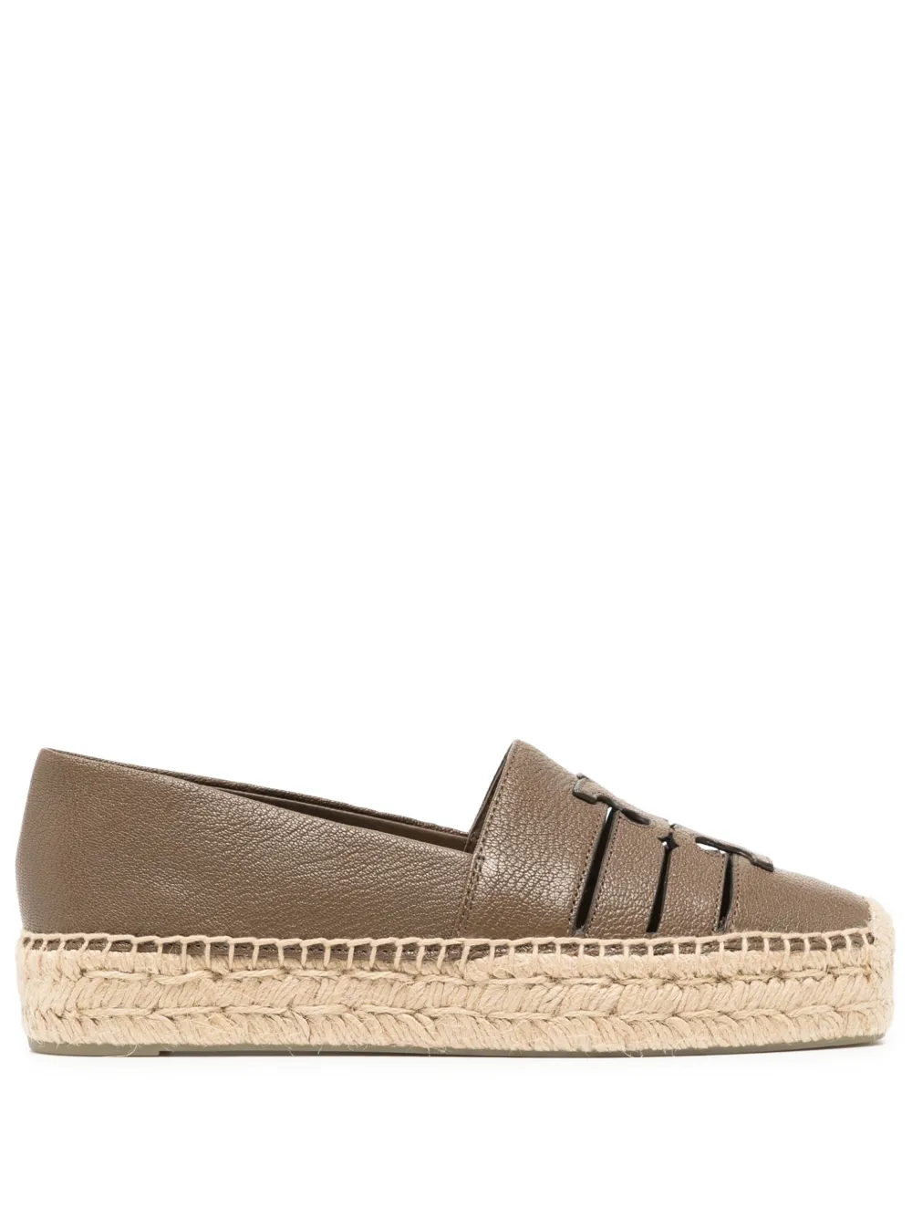 Tory Burch Ines platform espadrilles Brown