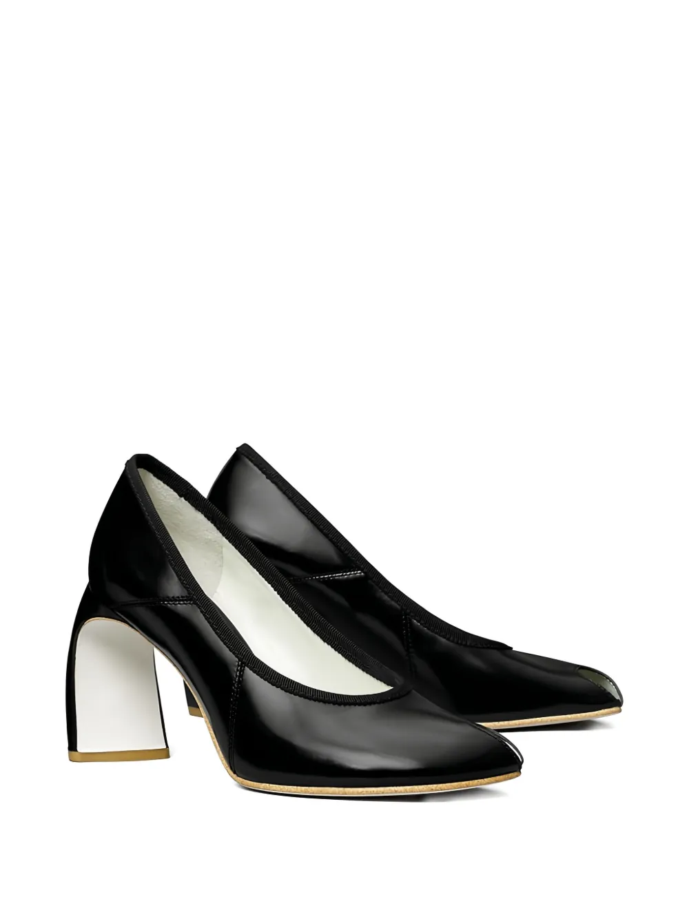Tory Burch 90mm peep-toe heeled pumps Black