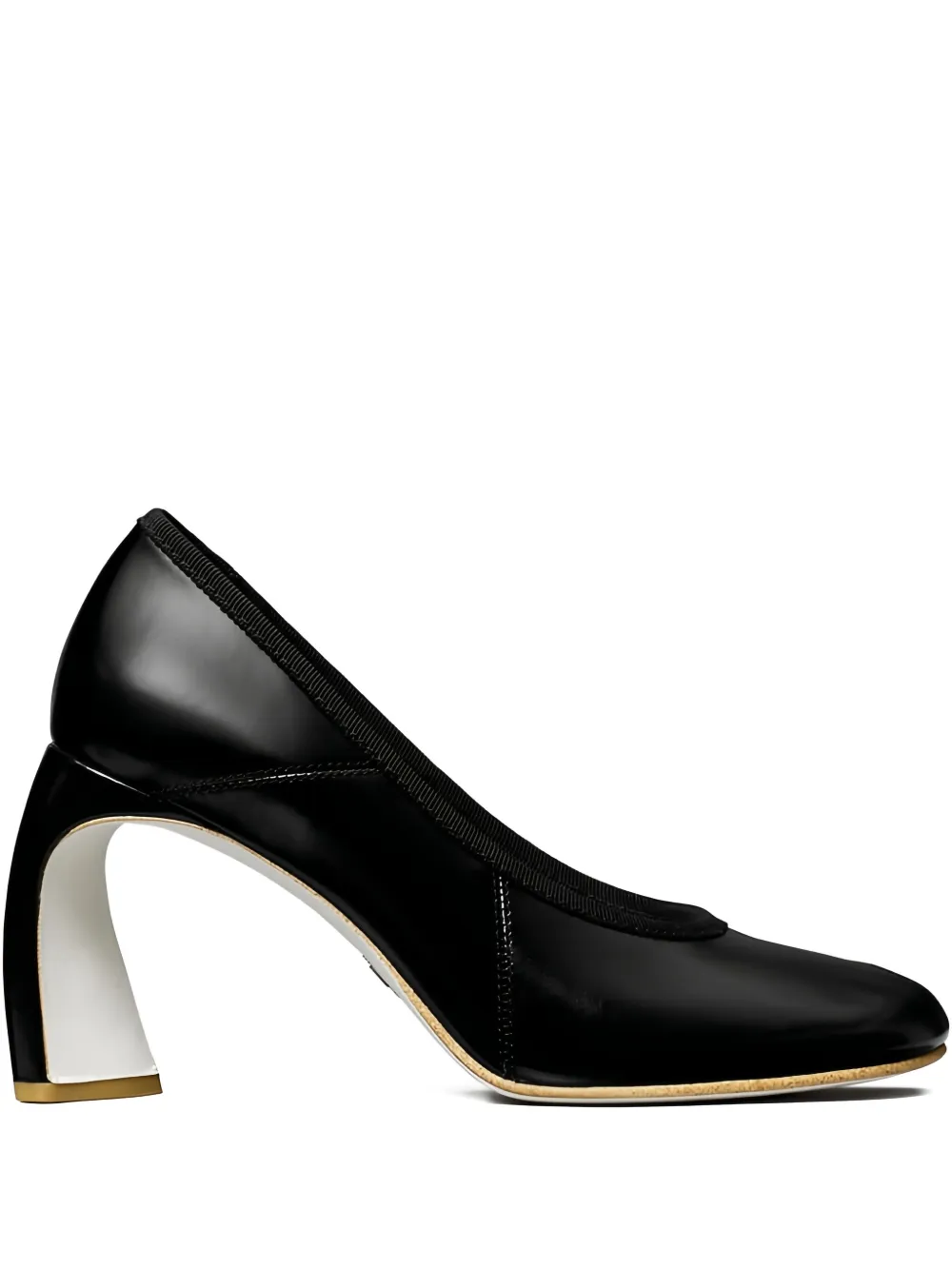 Tory Burch 90mm peep-toe heeled pumps Black