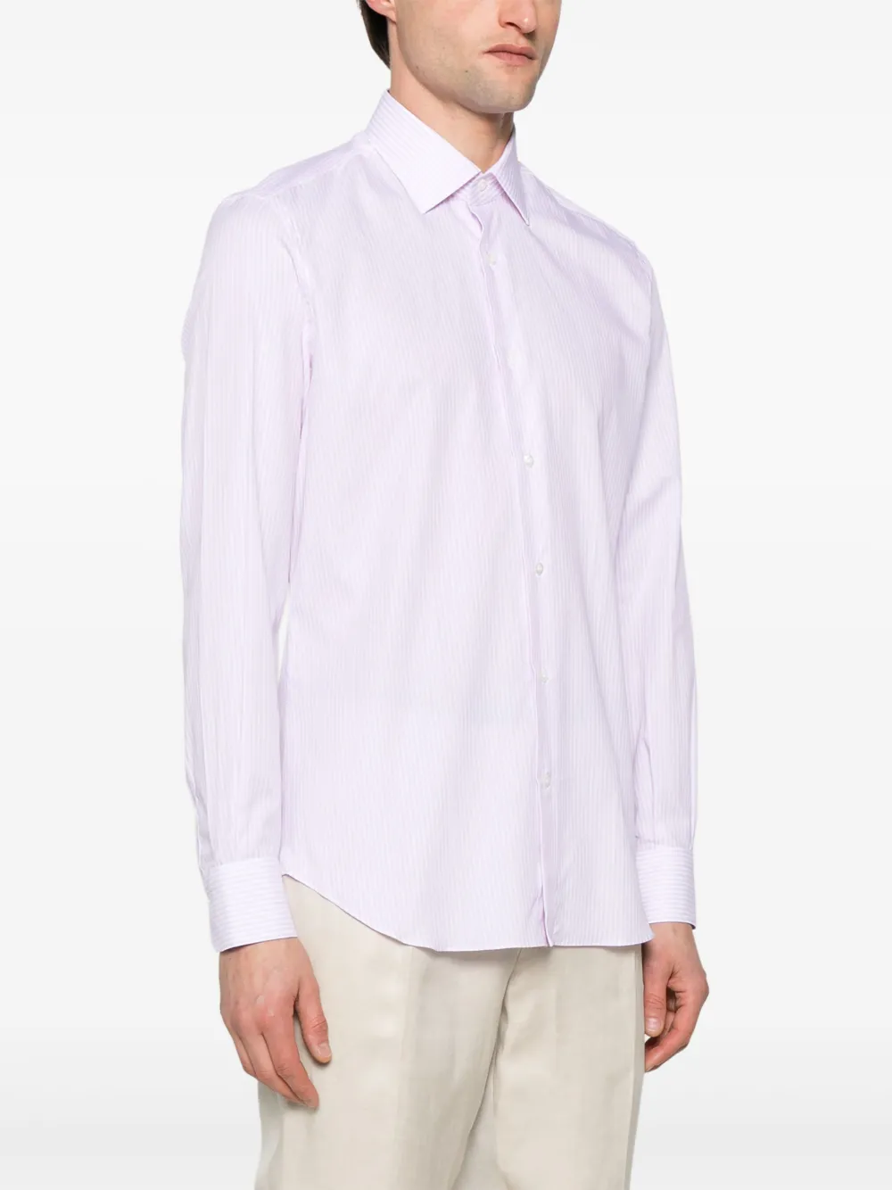 Mazzarelli Cotton Shirts In Pink