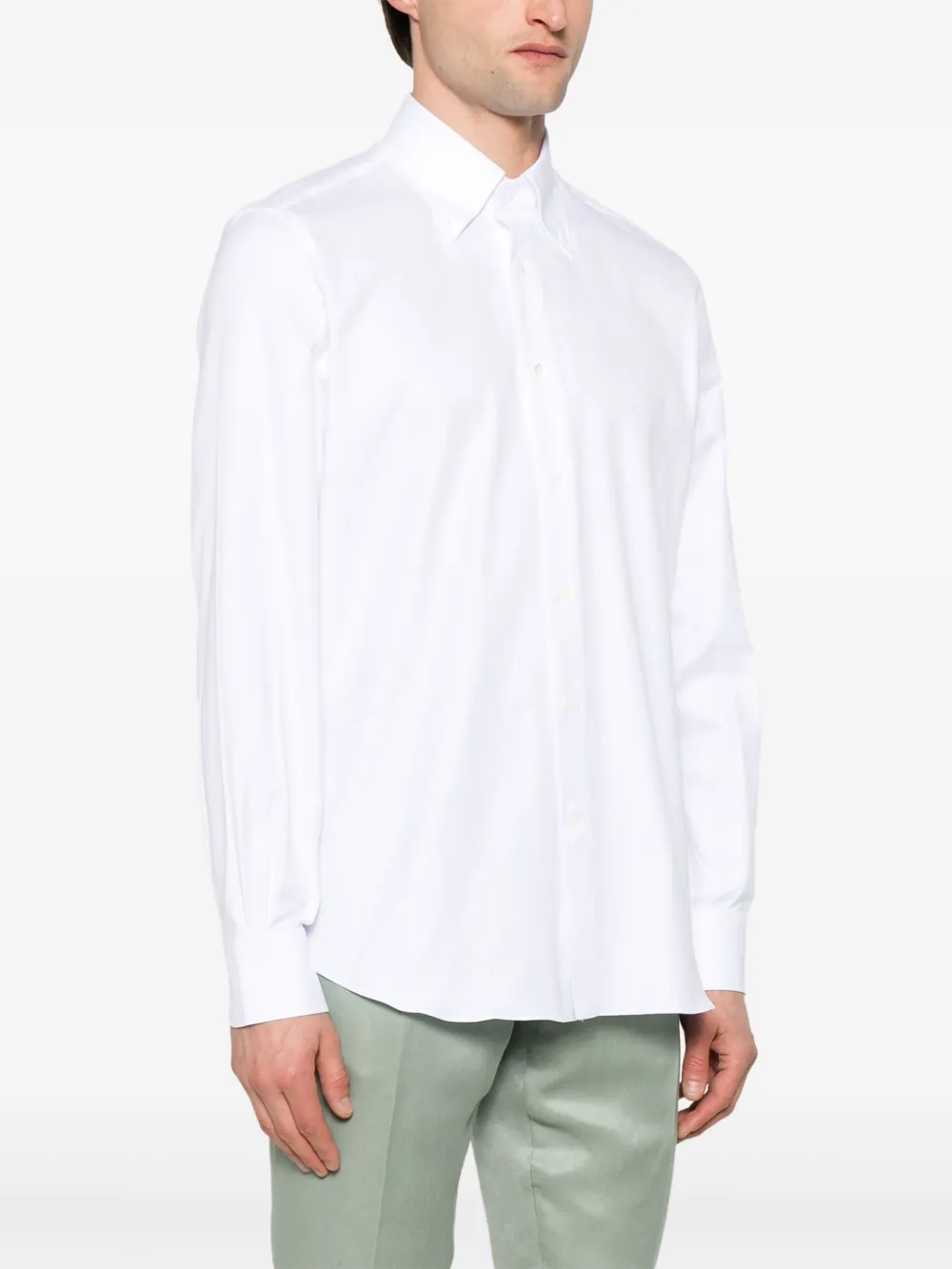 Mazzarelli Cotton Shirts In White