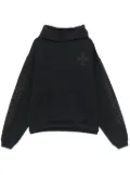RHUDE cross-logo hoodie - Black