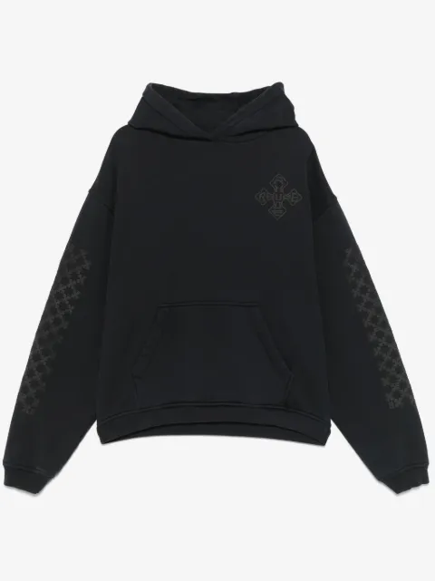 RHUDE cross-logo hoodie