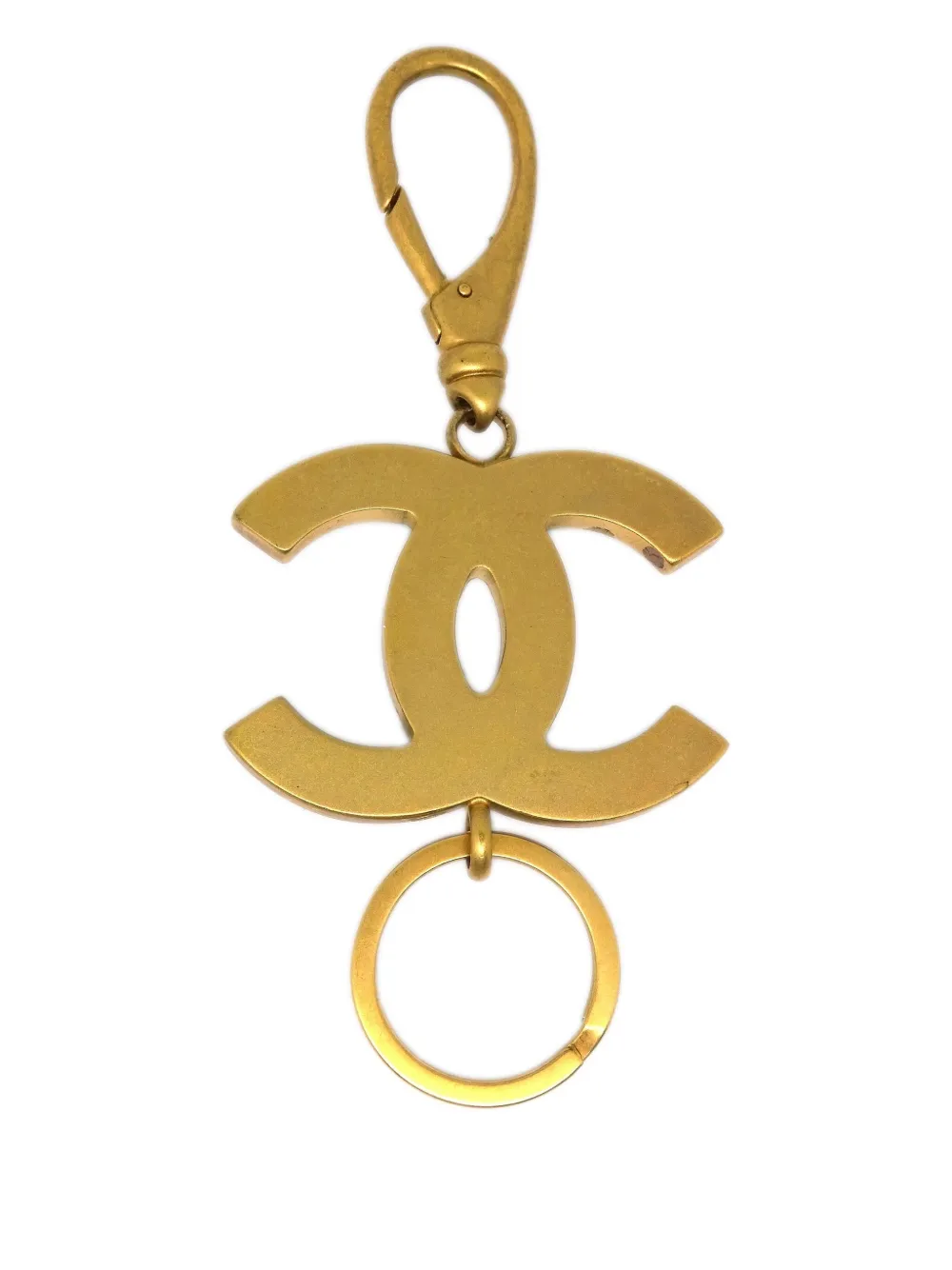 CHANEL Pre-Owned 2003 ロゴチャーム キーホルダー - ゴールドトーン CHANEL Pre-Owned 2003 ロゴチャーム キーホルダー - ゴールドトーン