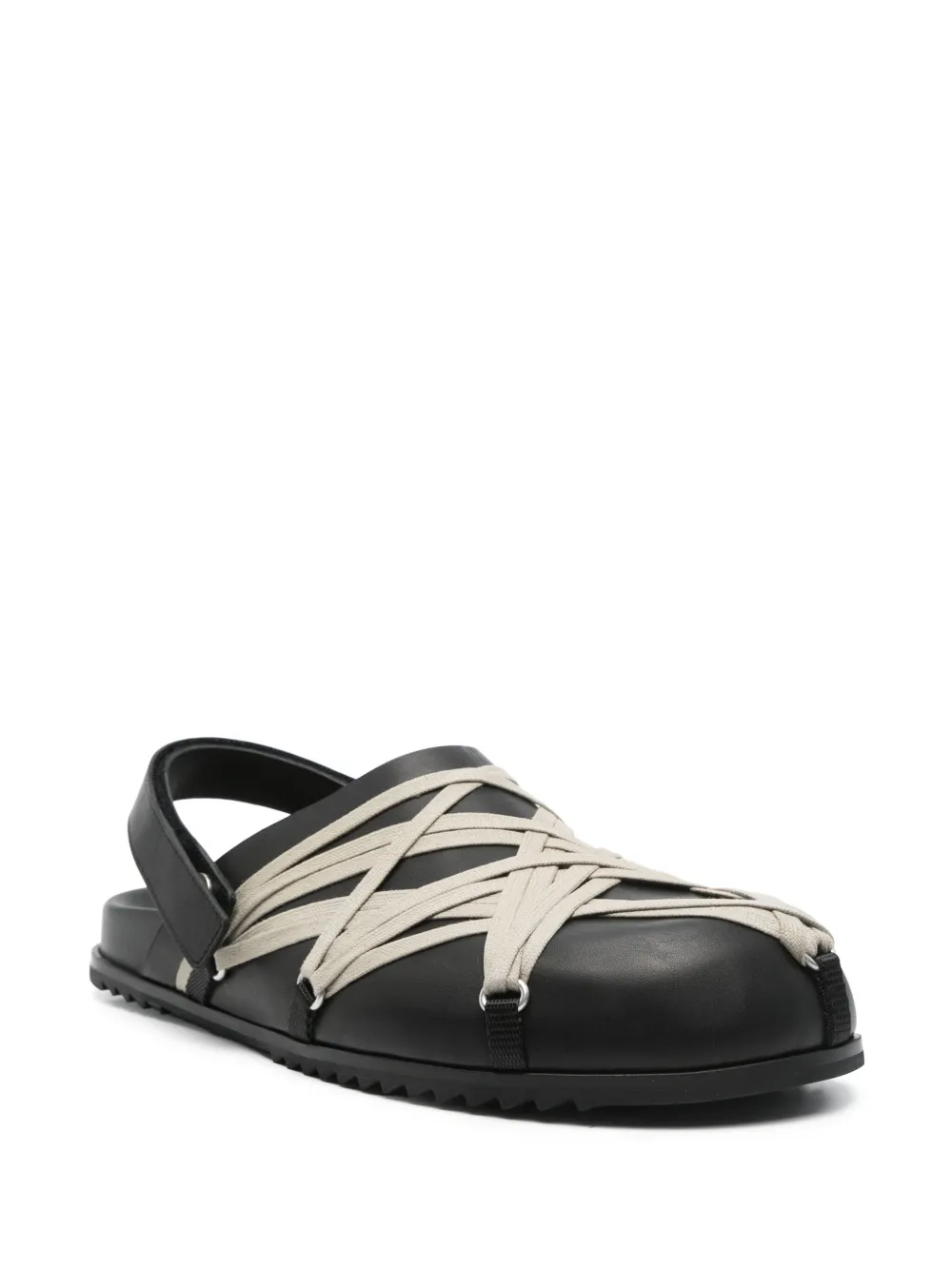 Rick Owens Megalaced sandalen - Zwart