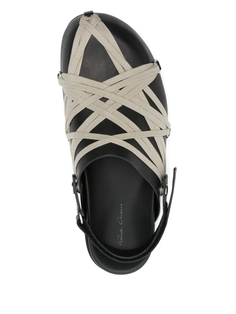 Rick Owens Megalaced sandalen Zwart