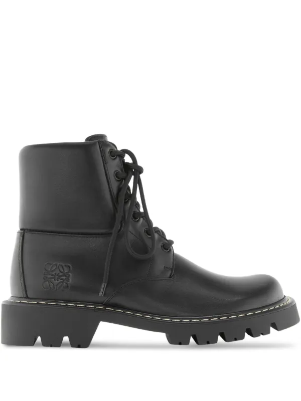 VIP【送料関税込】LOEWE SIERRA LEATHER COMBAT BOOTS Loewe Sierra Suede Lace-Up Combat Boots | Neiman Marcus