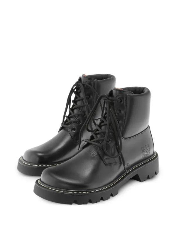 LOEWE Sierra コンバットブーツ | ブラック | FARFETCH JP