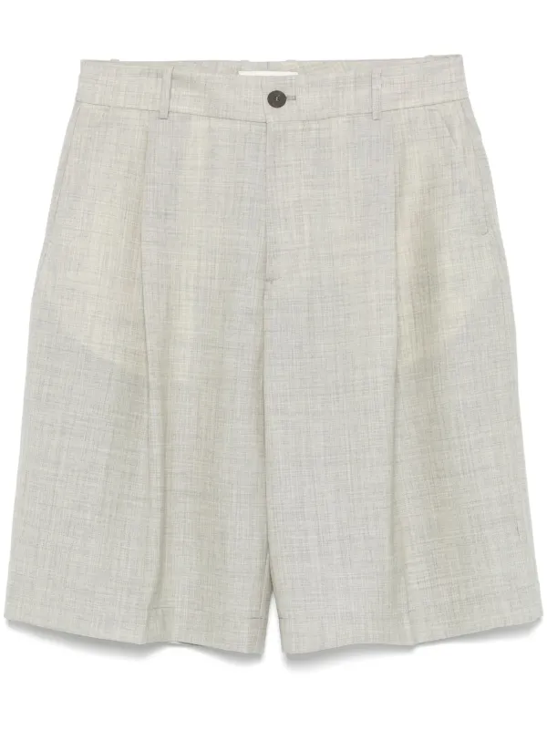 Studio Nicholson Fowld Shorts in Neutrals