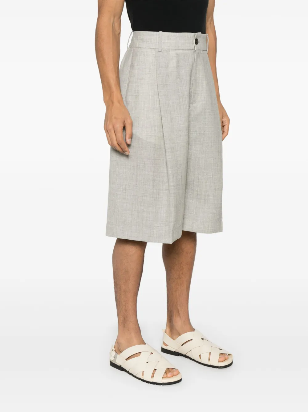 Studio Nicholson Fowold shorts Beige