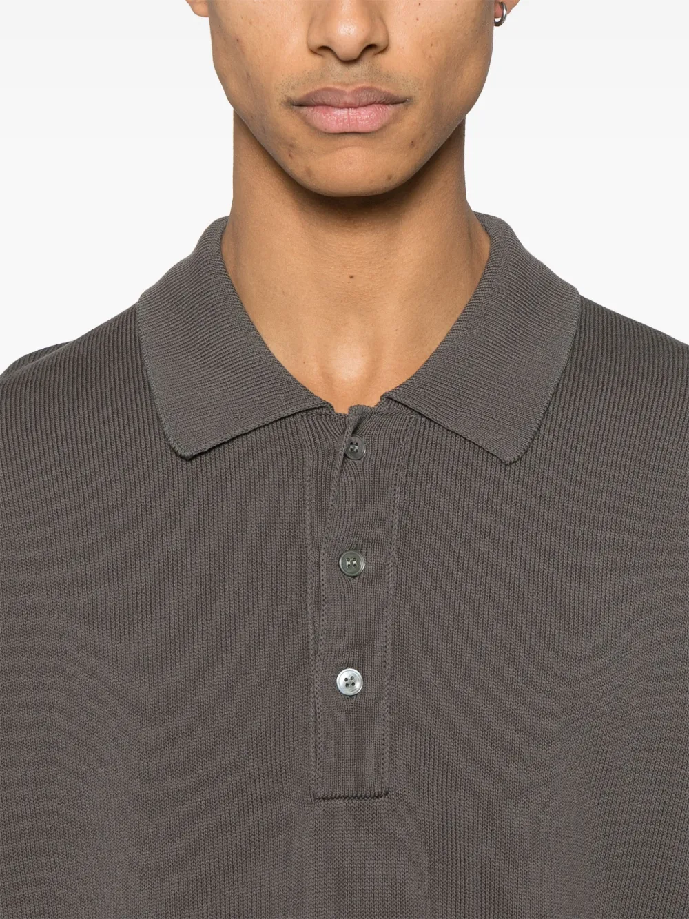 Studio Nicholson Swing poloshirt Bruin