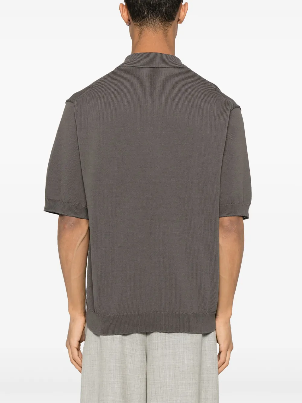 Studio Nicholson Swing poloshirt Bruin