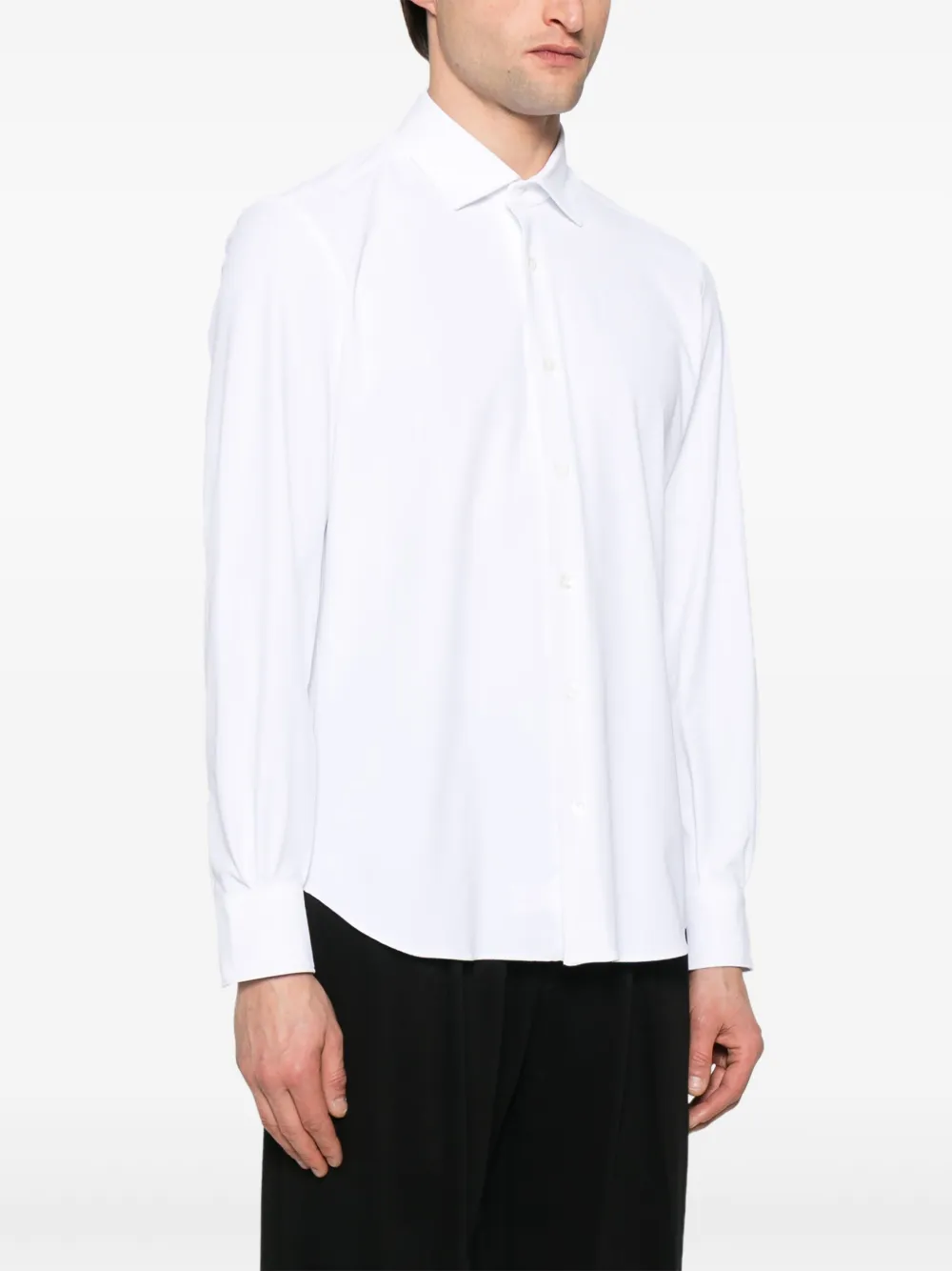 Mazzarelli Cotton Shirts In White