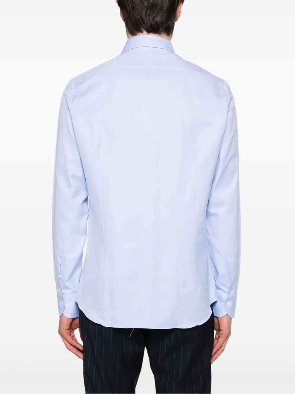 Mazzarelli Cotton Shirt In Blue