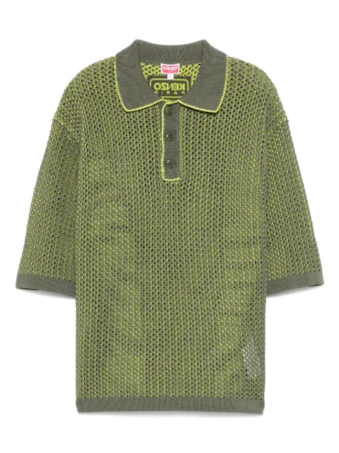 Kenzo playera tipo polo de tejido flojo