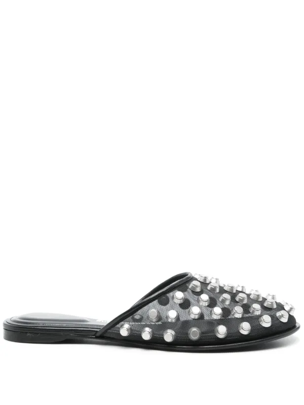 Alexander Wang Rhodes Slippers | Black | FARFETCH