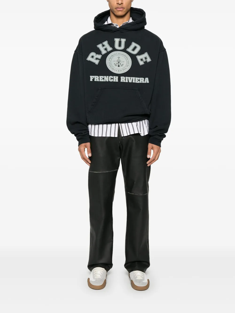 RHUDE French Riviera hoodie - Zwart