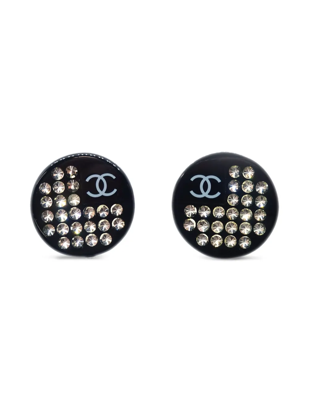 CHANEL Pre-Owned 2005 ココマーク イヤリング - ブラック CHANEL Pre-Owned 2005 ココマーク イヤリング - ブラック