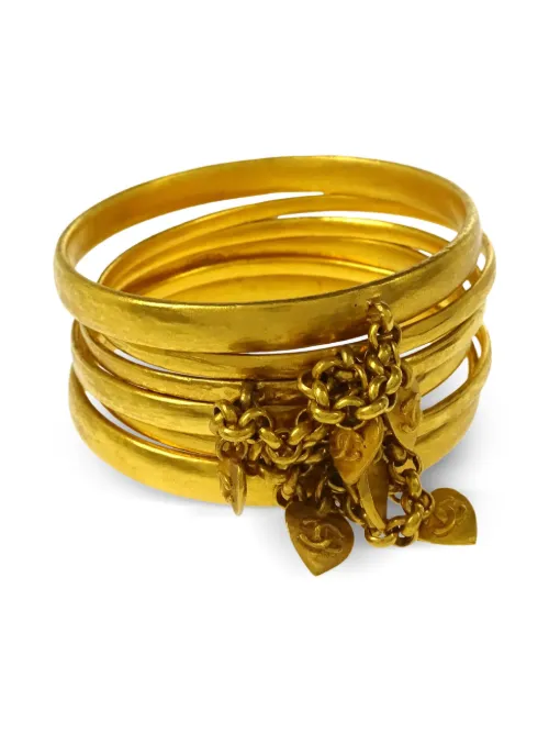 Bracelet jonc Heart (1995) - CHANEL Pre-Owned - Modalova