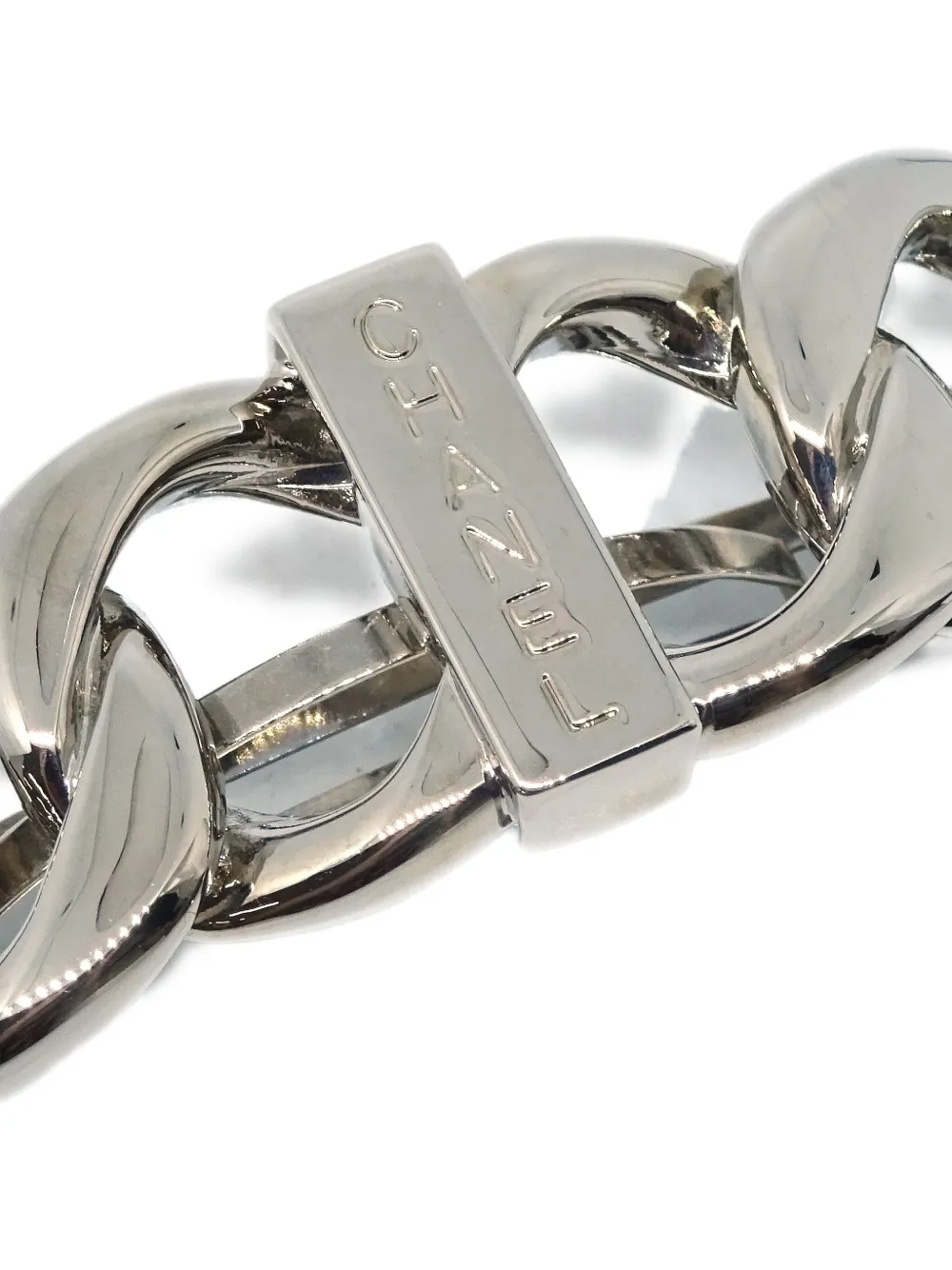 Pre-owned Chanel 1998 Chain Hair Clip In 银色