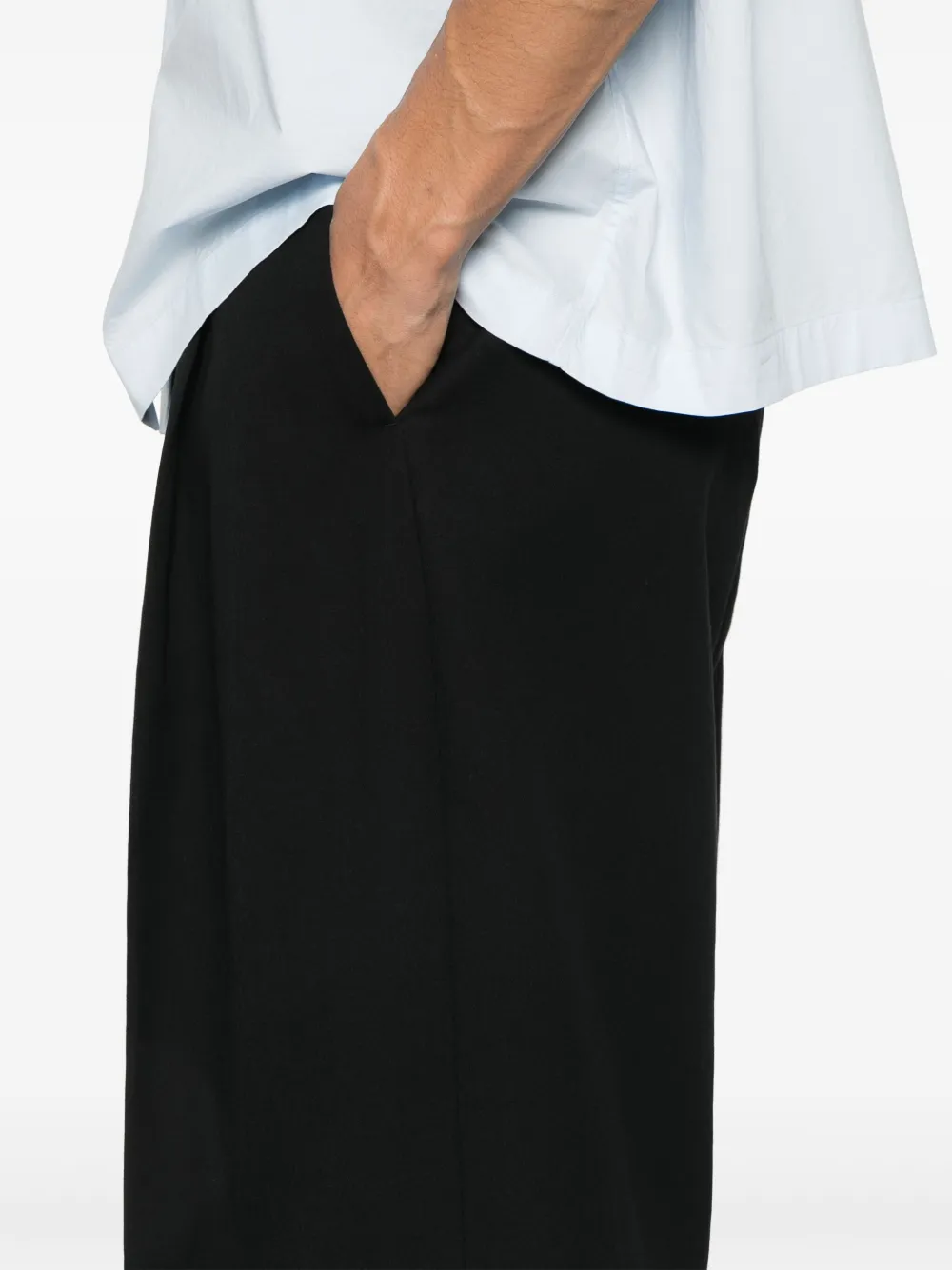 Studio Nicholson Fowld shorts Zwart