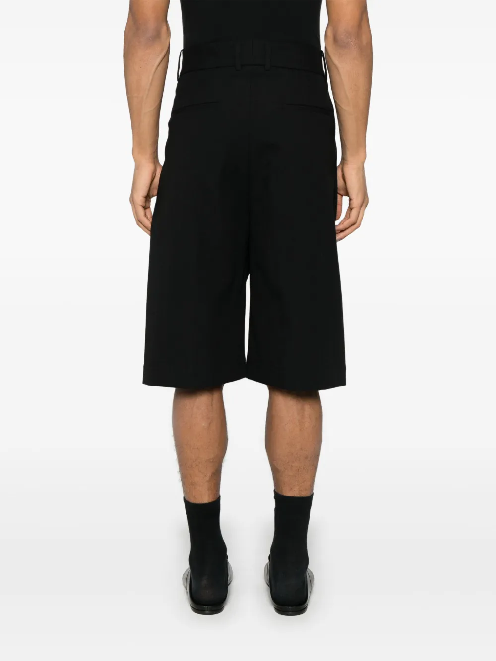 Studio Nicholson Fowld shorts Zwart