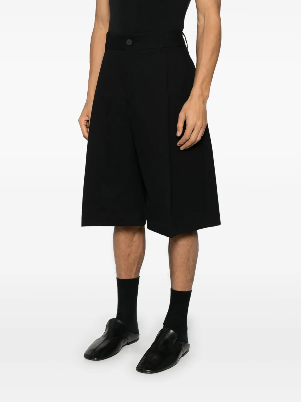 Studio Nicholson Fowld shorts Zwart