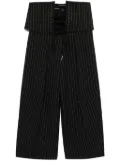 Jean Paul Gaultier pinstriped trousers - Black