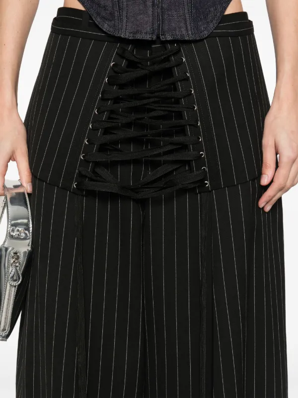 【当店一番人気】 パンツ ストライプ Gaultier Paul Jean | JP FARFETCH | ブラック パンツ