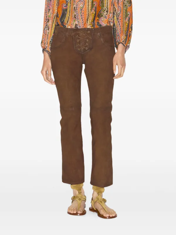ISABEL MARANT Vanel Trousers | Brown | FARFETCH
