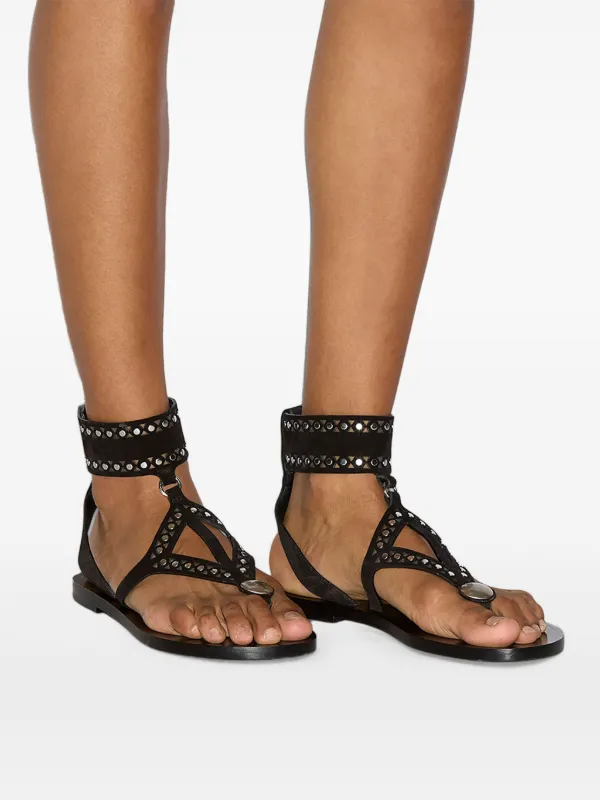【関税込み】ISABEL MARANT EDIL' SANDALS ISABEL MARANT Edil Sandals | Black | FARFETCH