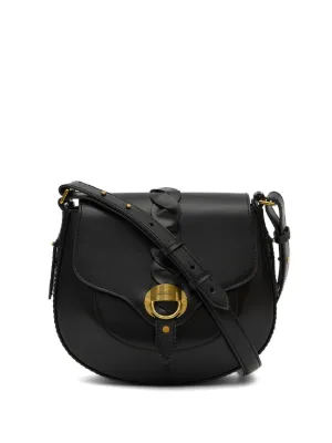 Chloé Horse Medal レザーショルダーバッグ | ブラック | FARFETCH JP