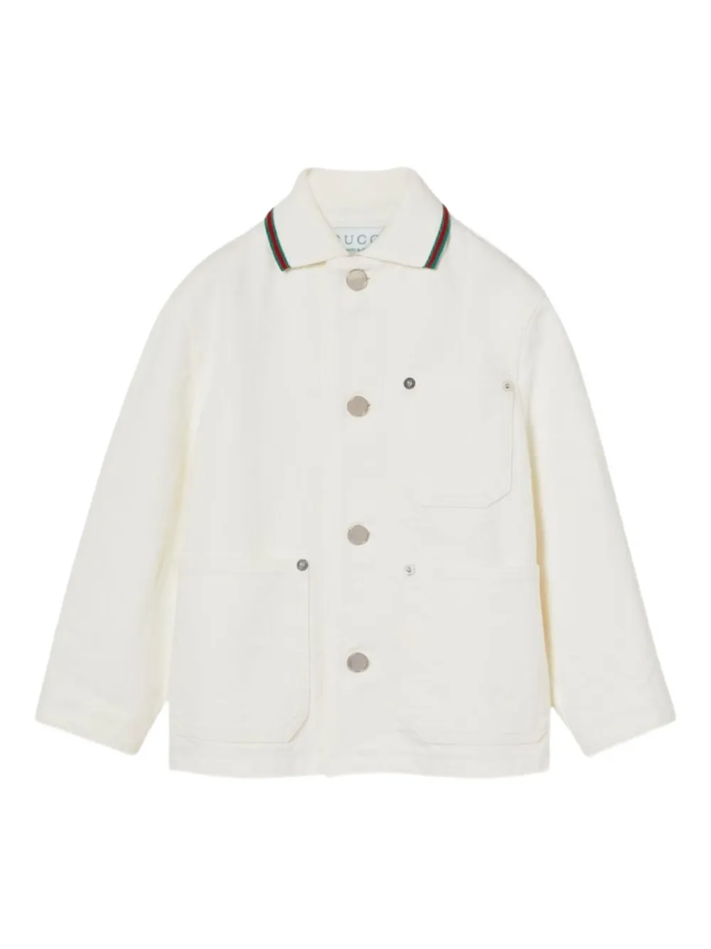Gucci Kids cotton blazer - Weiß