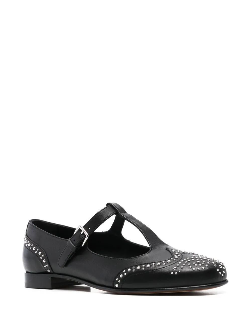 Church's stud-embellished mary jane shoes - Zwart