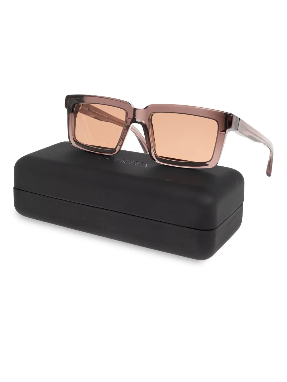 Mykita Zonnebril met rechthoekig montuur Beige