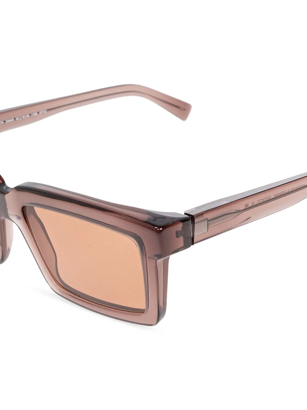 Mykita rectangle-frame sunglasses - Beige