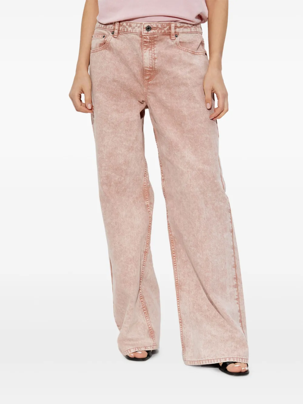 Michael Kors Jeans met geverfd effect Roze