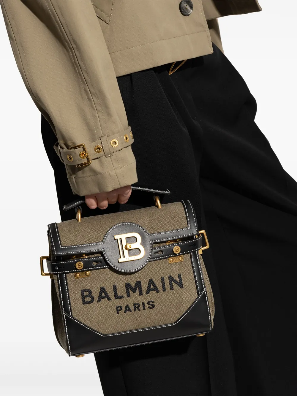 Balmain B-Buzz 23 tote bag - Groen