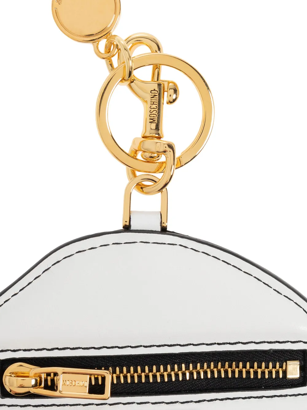Moschino Fried Egg sleutelhanger Wit