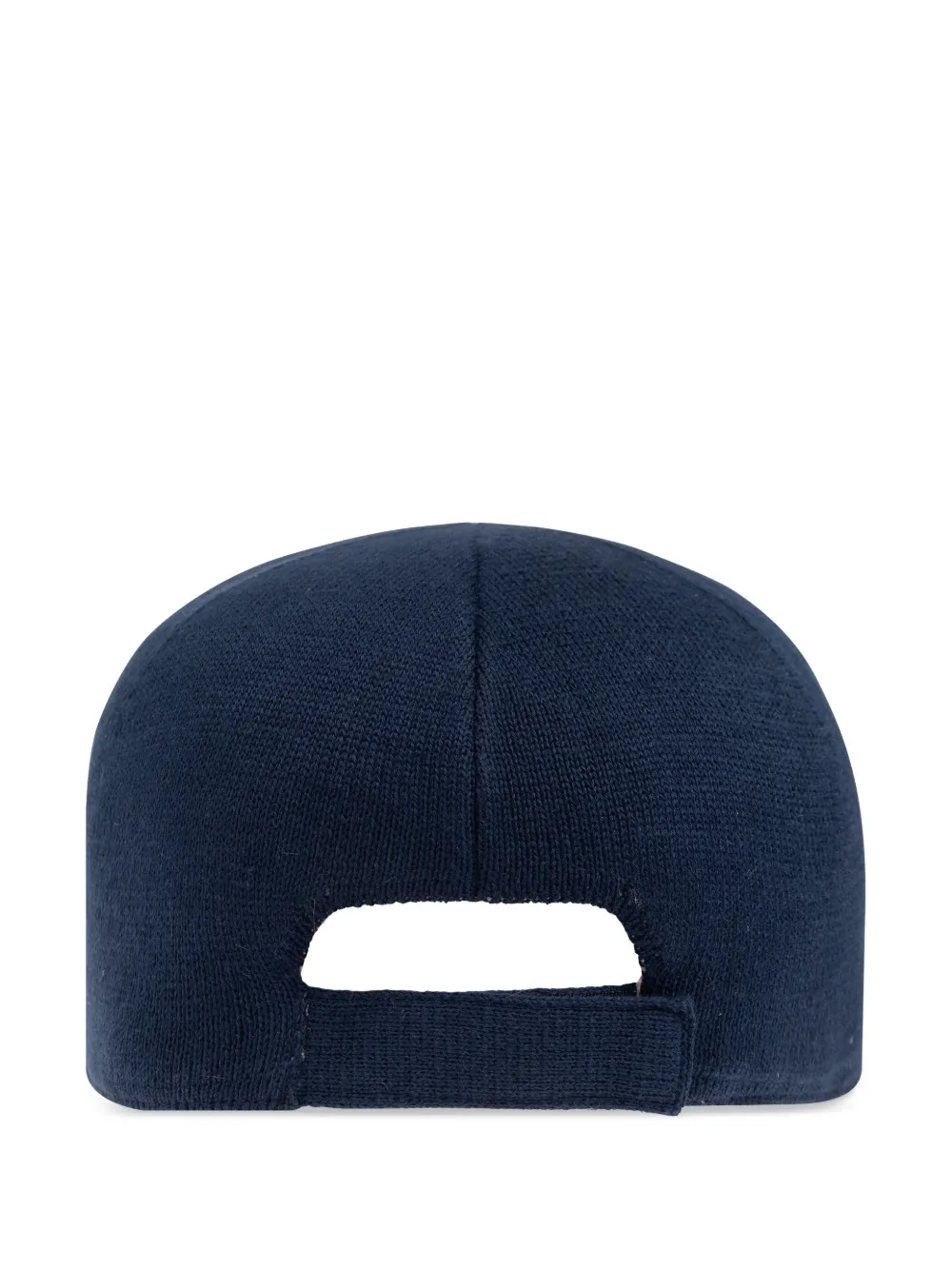 Eleventy intarsia knit-logo cap - Blauw