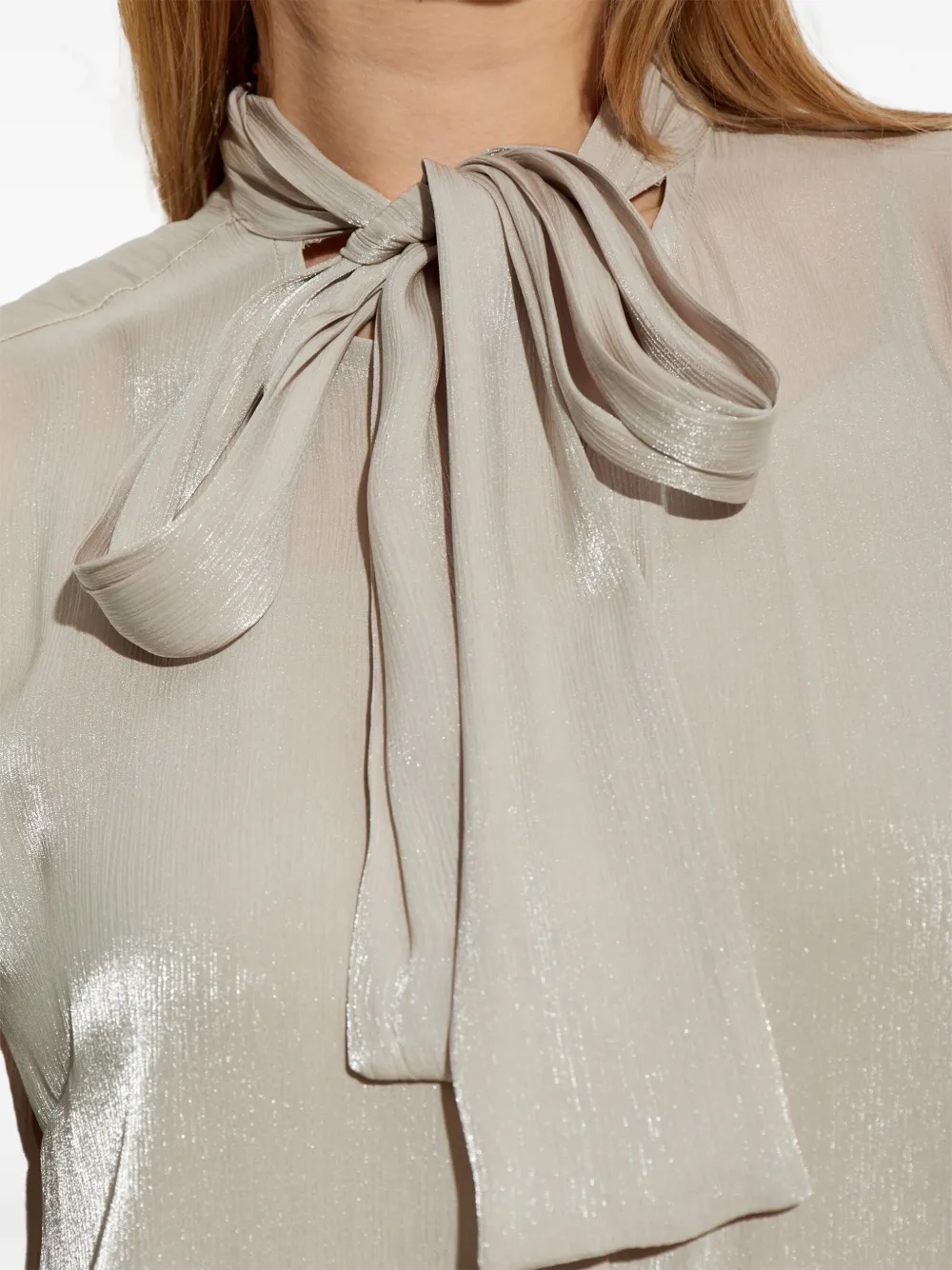 Michael Kors Blouse met halternek Goud