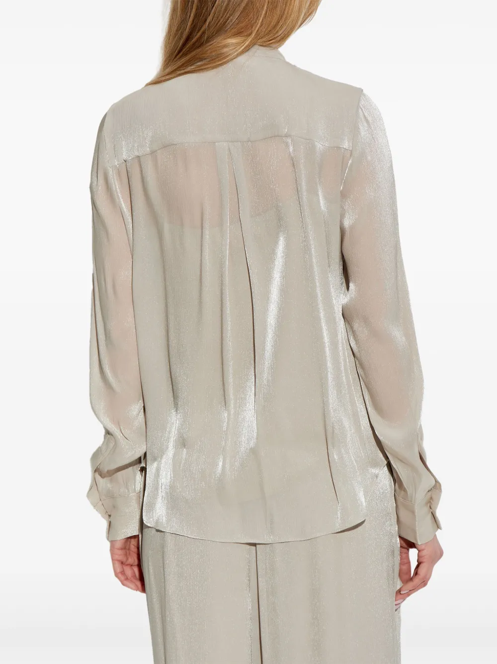 Michael Kors Blouse met halternek Goud