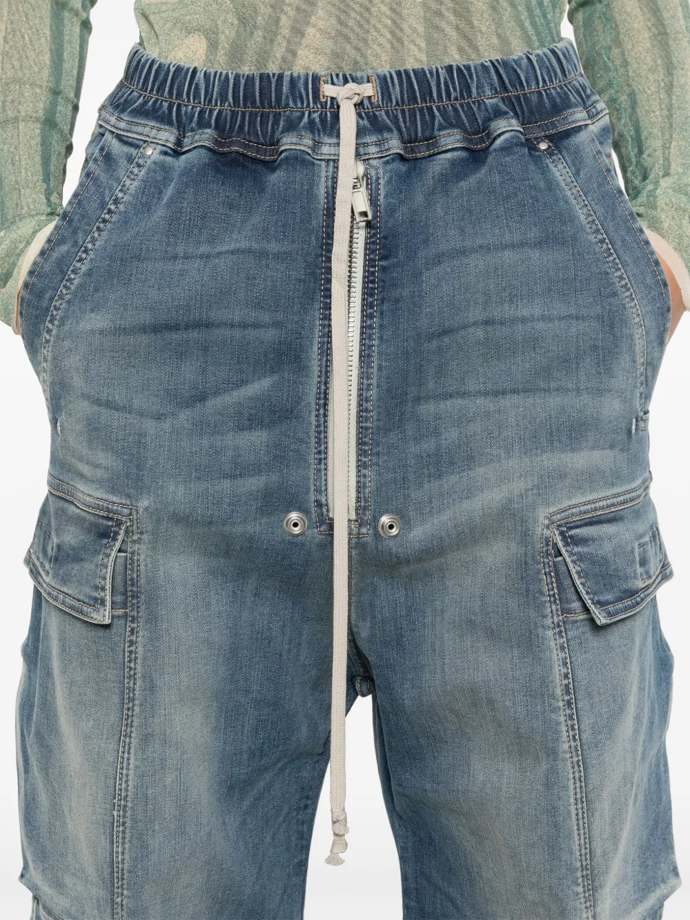 Rick Owens DRKSHDW Jumbo Belas cargo jeans Blauw