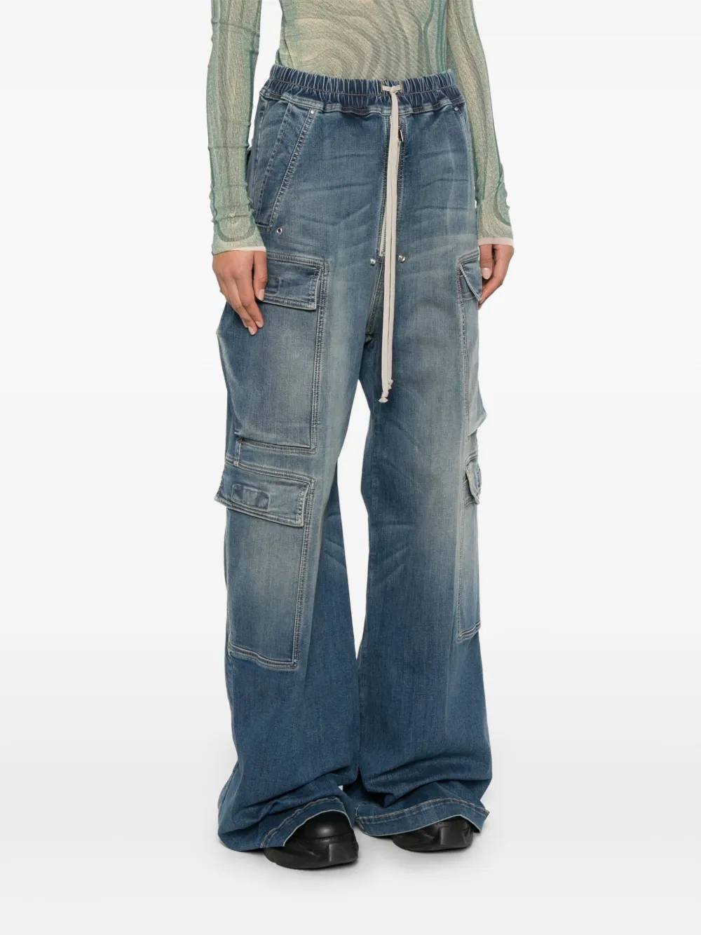 Rick Owens DRKSHDW Jumbo Belas cargo jeans Blauw