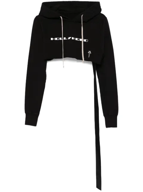 Rick Owens DRKSHDW cropped hoodie 
