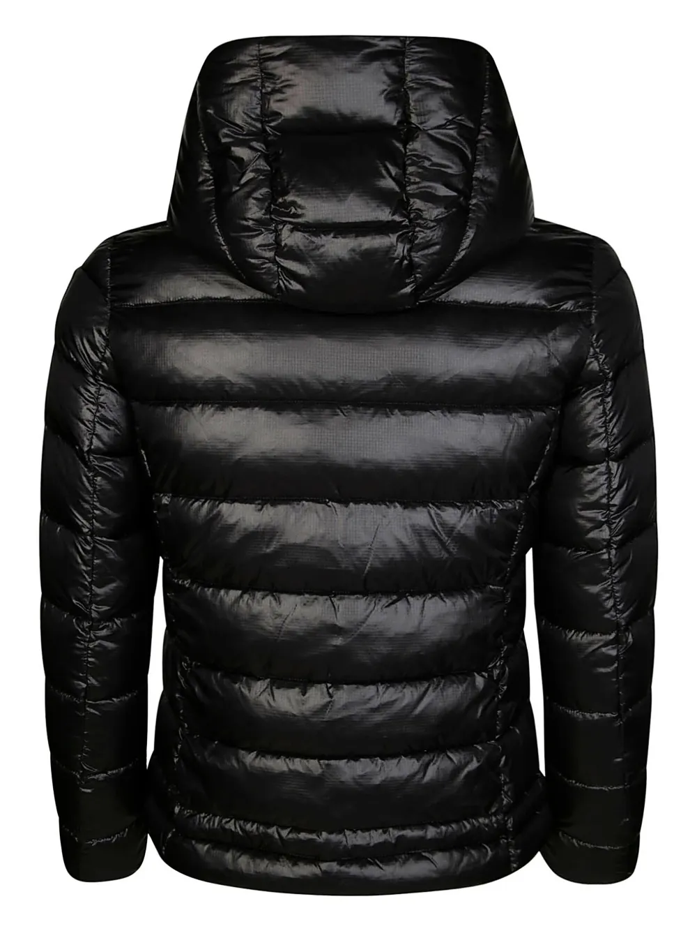 Blauer logo-appliqué puffer jacket - Zwart