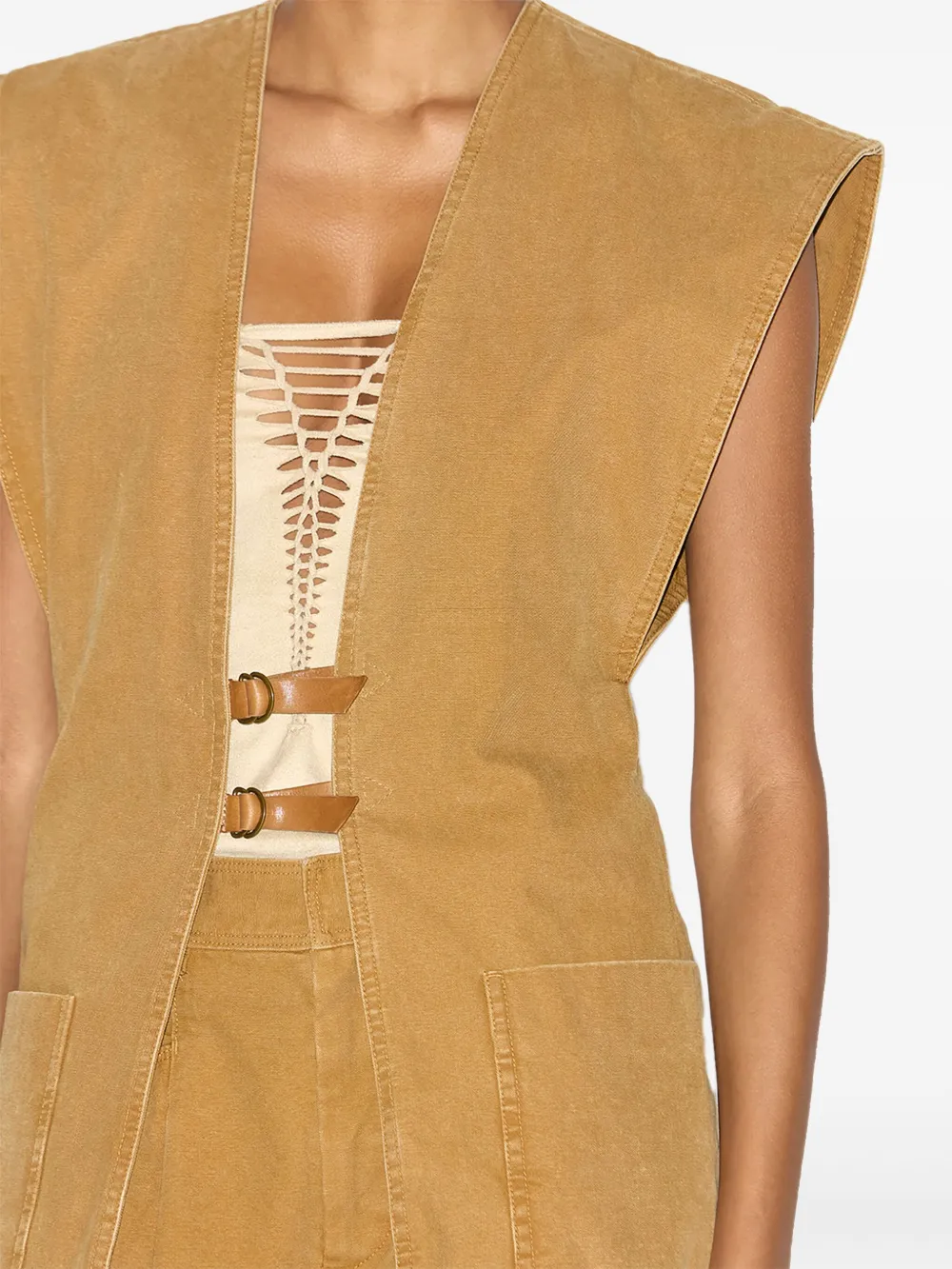 ISABEL MARANT Falila gilet Bruin