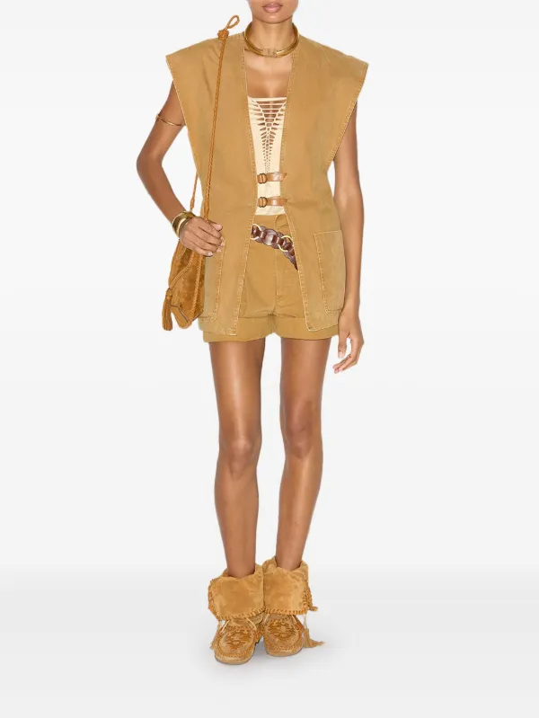 ISABEL MARANT Falila ベスト | ブラウン | FARFETCH JP ISABEL MARANT Falila ベスト | ブラウン | FARFETCH JP