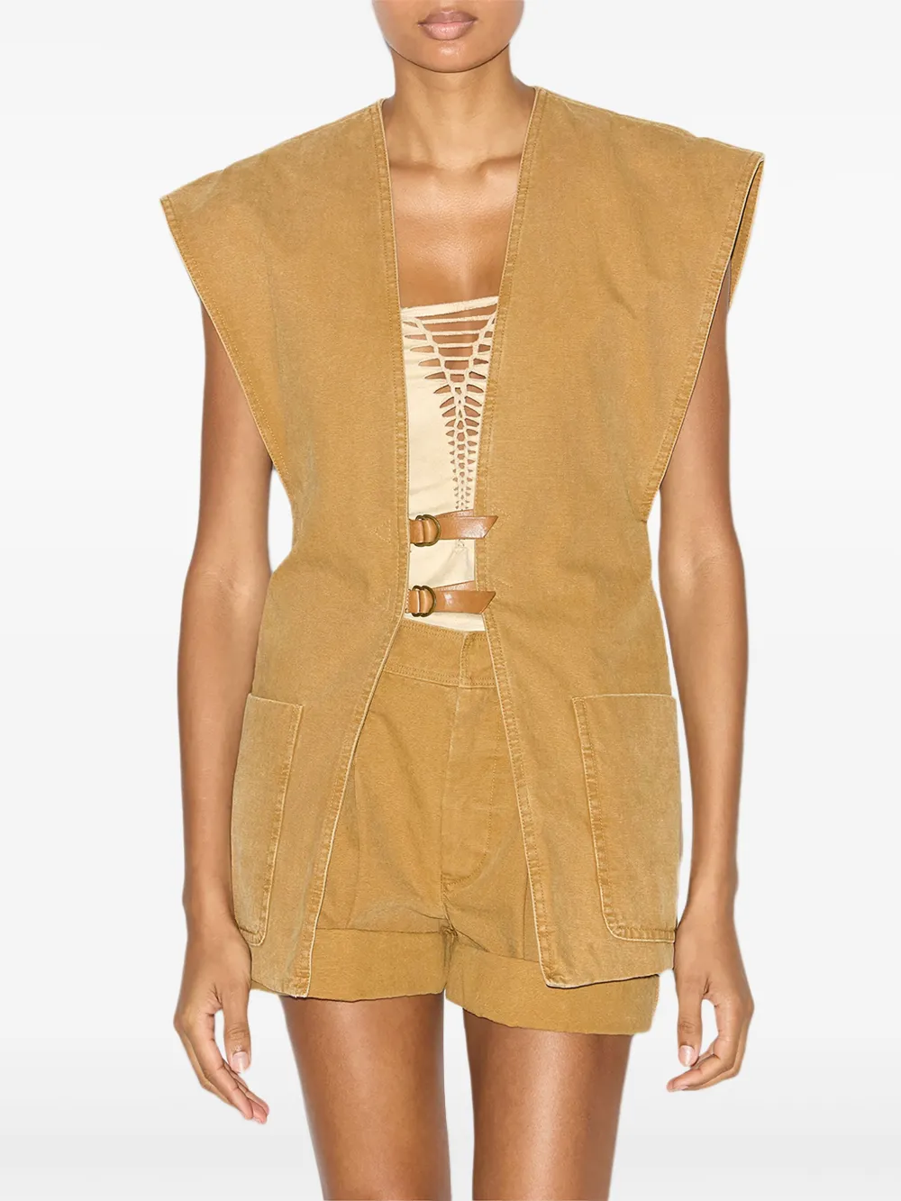 ISABEL MARANT Falila gilet Bruin