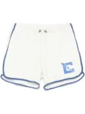 Champion flocked-logo shorts - White